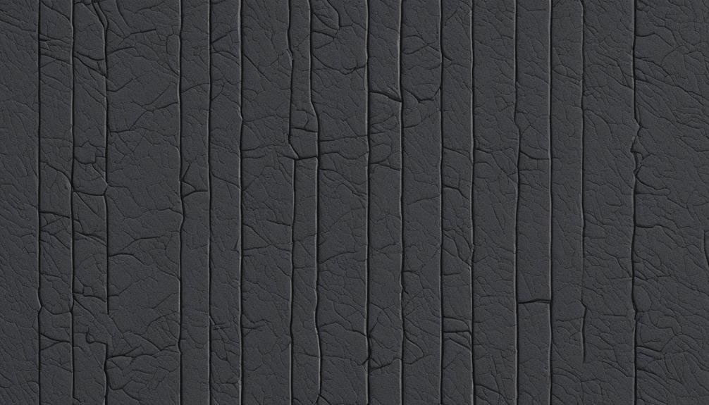 A close up image of a black wall with a weather-resistant sealcoat.