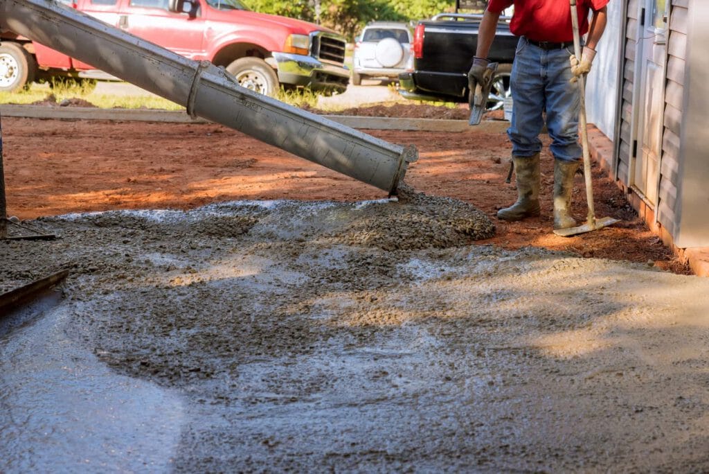 Commercial concrete paving