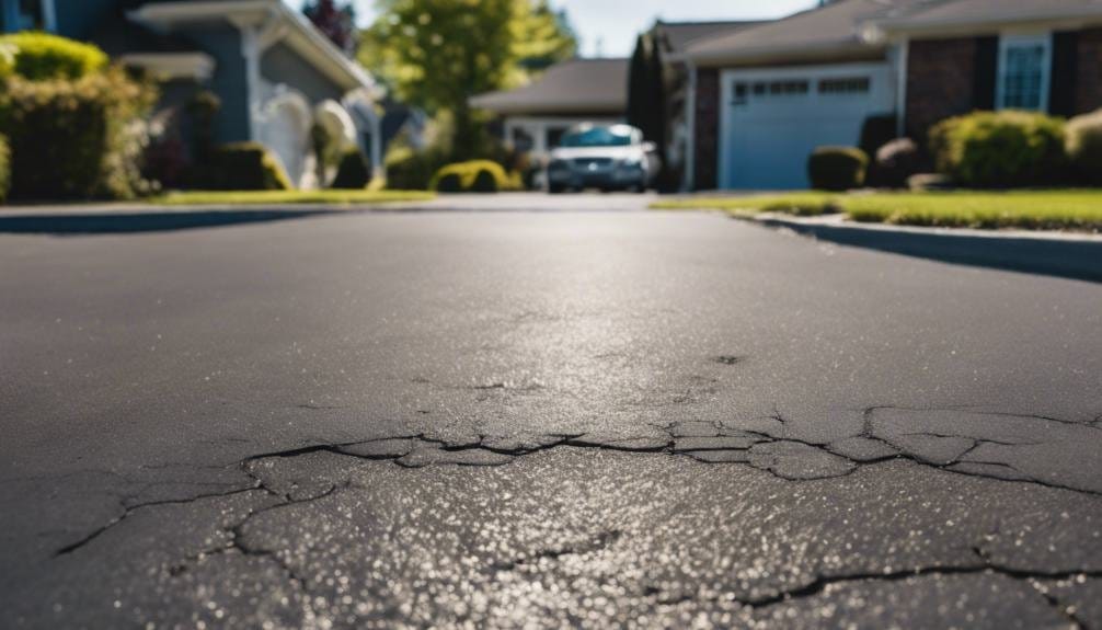 A well-maintained paved driveway lined with green grass. The surface appears smooth and clean, emphasizing the importance of affordable and efficient upkeep for outdoor spaces.