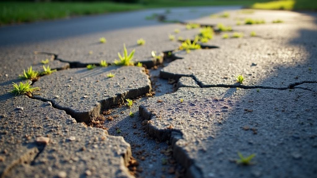 asphalt damage warning signs