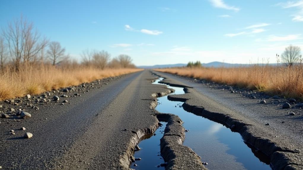 asphalt driveway sinking issues