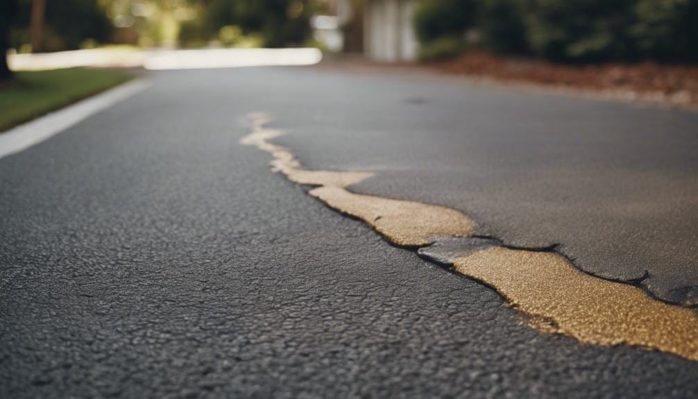 The image shows a close-up of a textured road surface, highlighting its durability. The road is dark gray with subtle variations in texture, illustrating its construction quality and resilience.