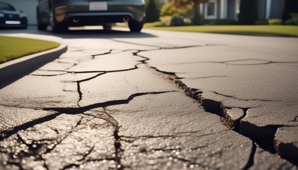 fixing residential driveway cracks