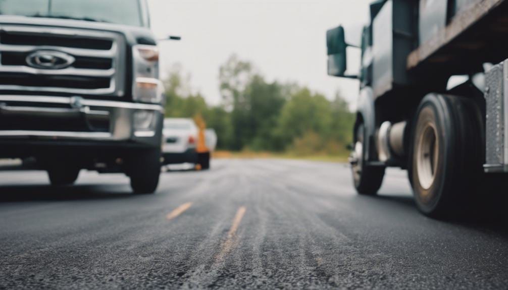 The image features a construction worker in a reflective vest and hard hat, carefully inspecting a freshly paved asphalt surface, emphasizing the importance of proper installation for durability.