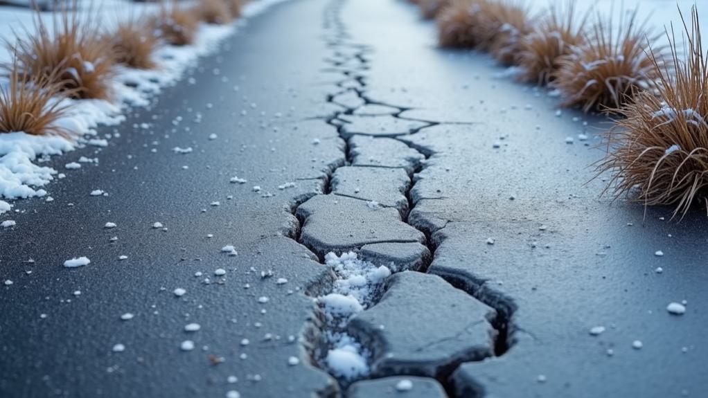 salt damage on driveways