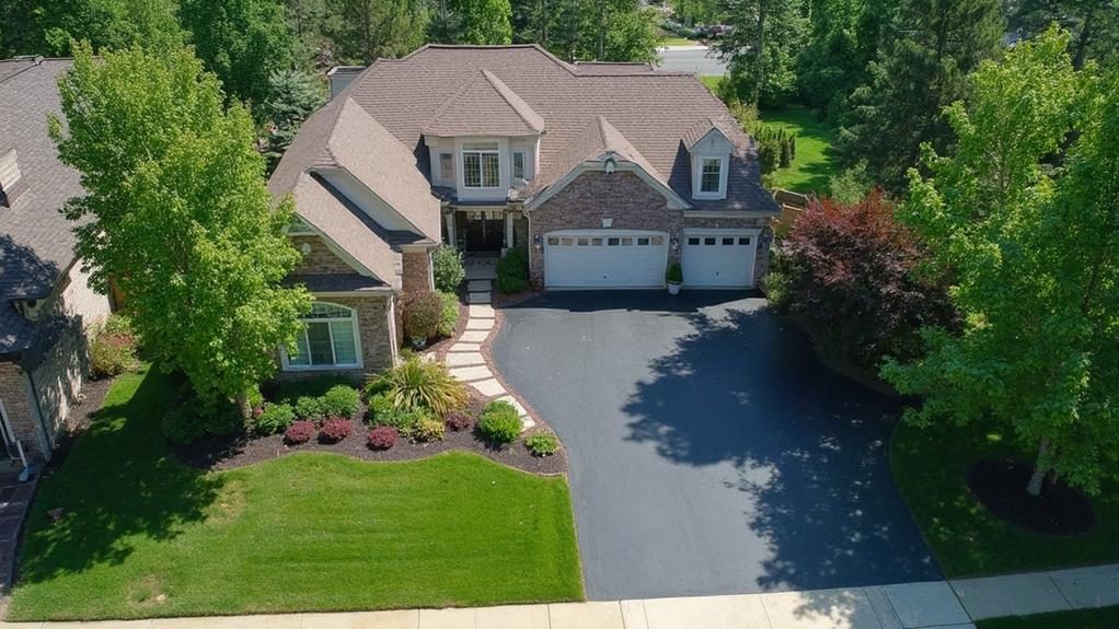 Spacious newly extended asphalt driveway in Carlisle, PA, providing ample parking space and improving the overall aesthetics of the property