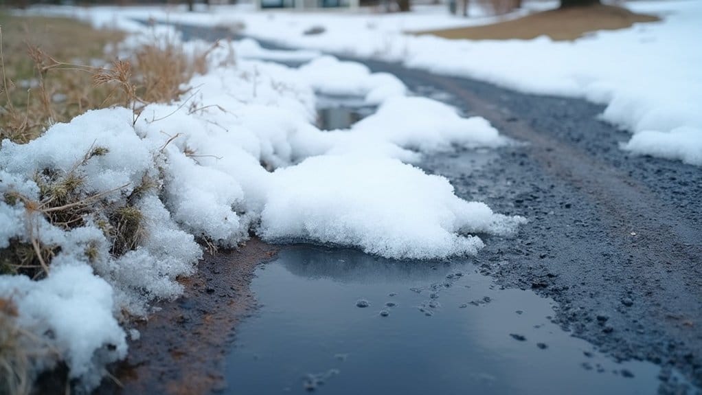 spring drainage impact asphalt