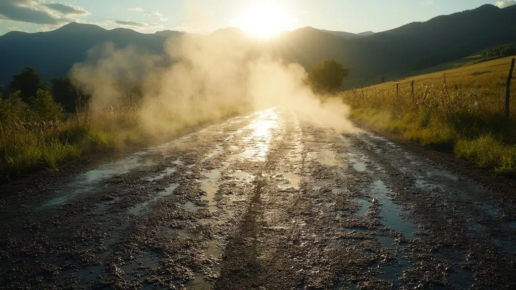 asphalt reaction to weather