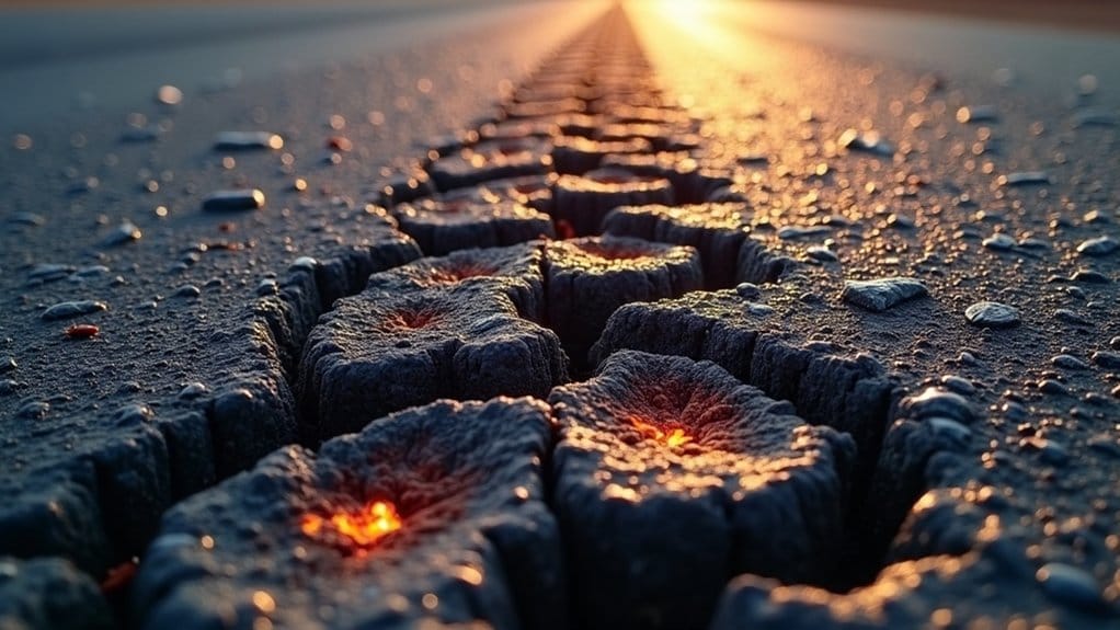 asphalt cracking due to temperature