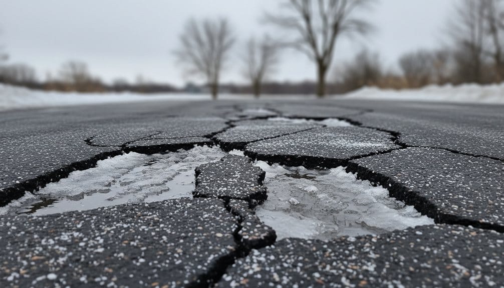 driveway winter damage repair