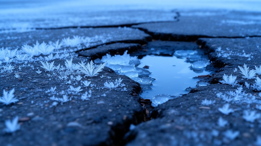 freeze thaw driven asphalt deterioration