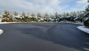 prepare asphalt driveway for snow