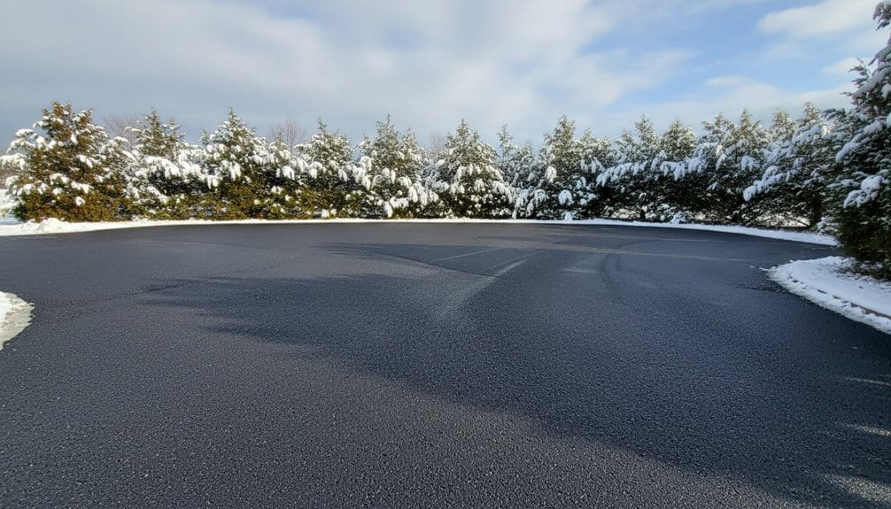 prepare asphalt driveway for snow