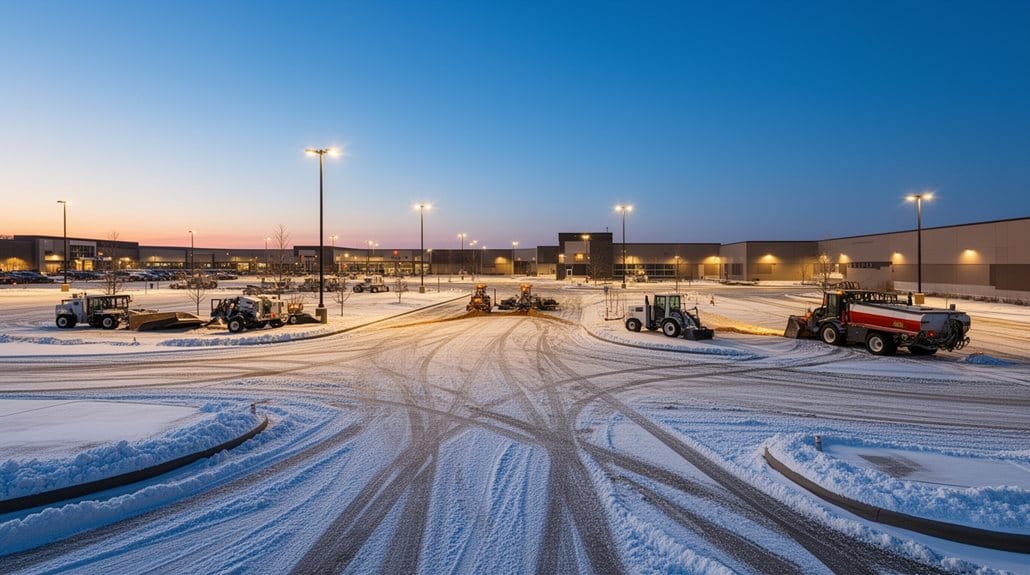 prepare parking lot for winter