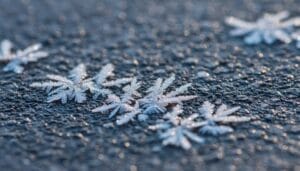 preventing black ice on asphalt