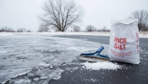safe salt use evenly spread