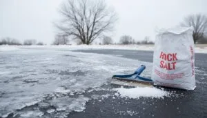 safe salt use evenly spread