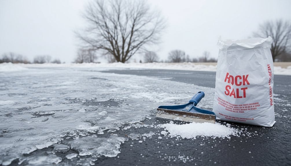 safe salt use evenly spread