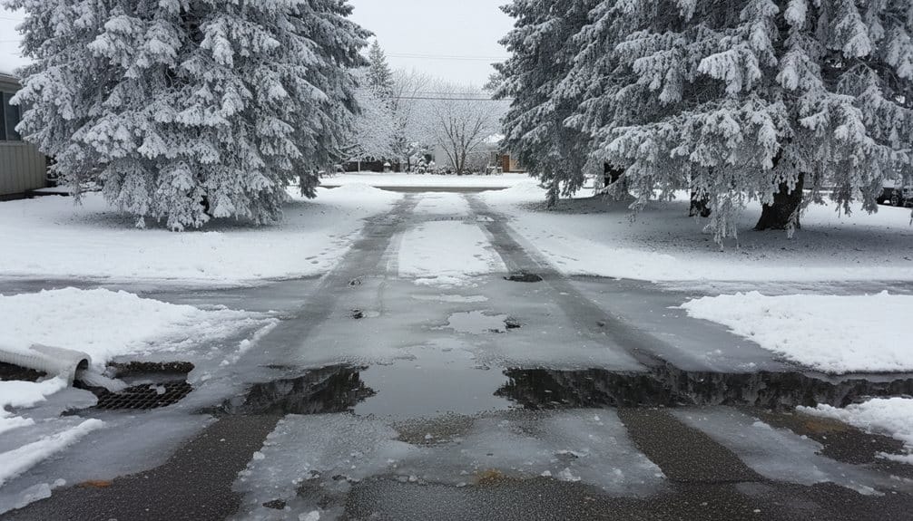 snow and ice blockage