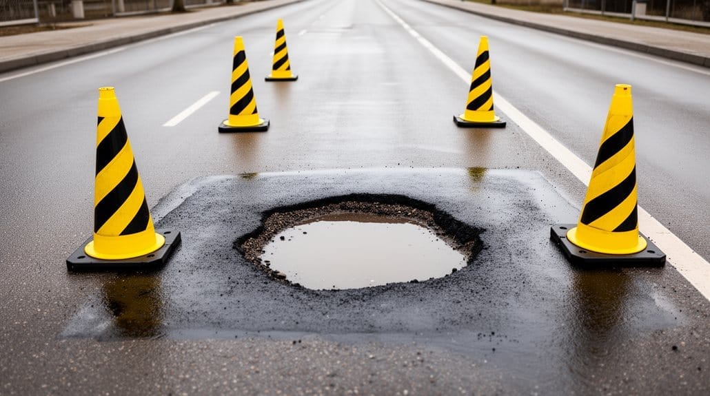 keep vehicles off patched asphalt