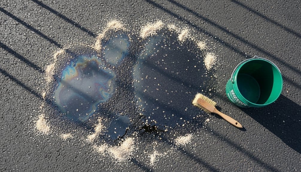 oil stain prevention and removal