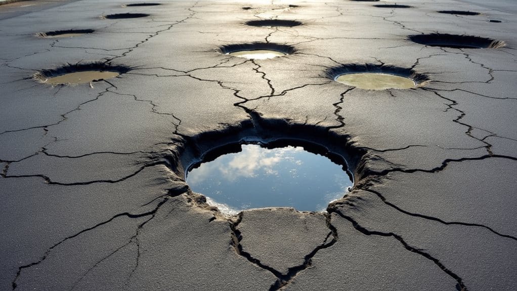 recurring potholes indicate base failure
