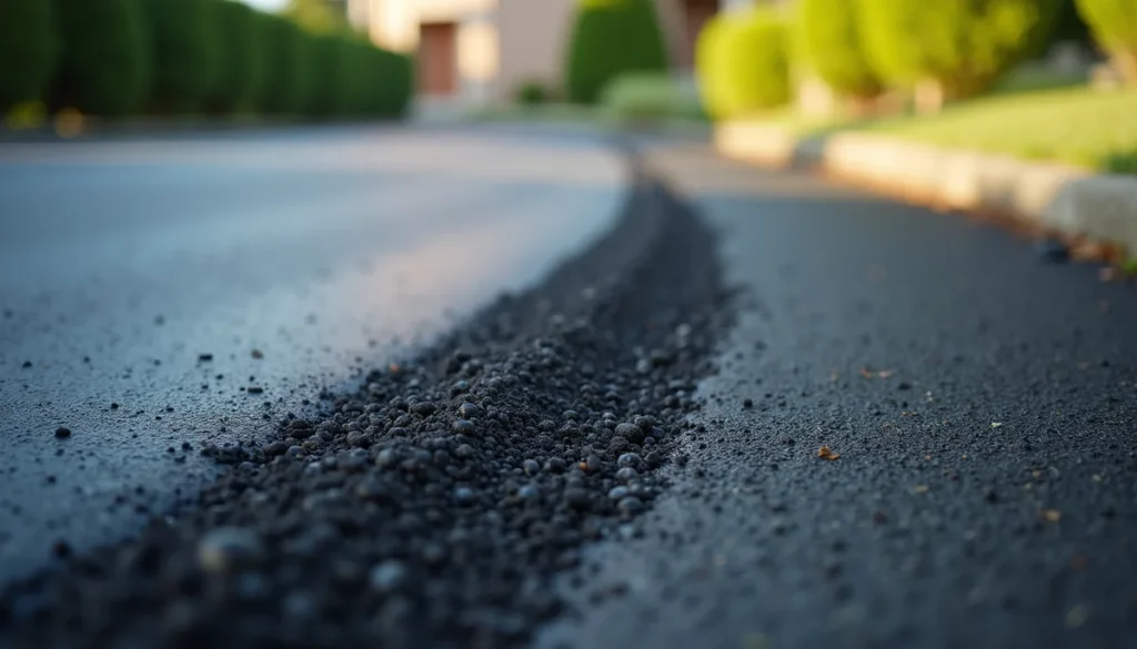 Fresh asphalt raked smooth on a Mechanicsburg PA driveway